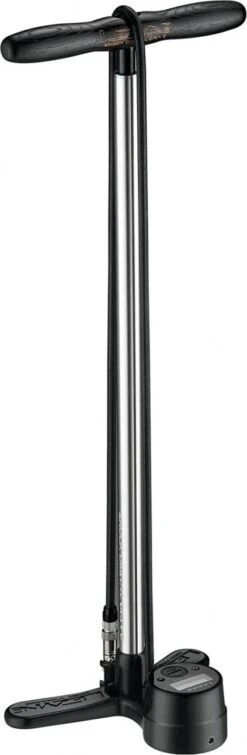 Lezyne Shock Digital Drive Floor Pump (Max 350 Psi / 24.1 Bar) Silver / Black