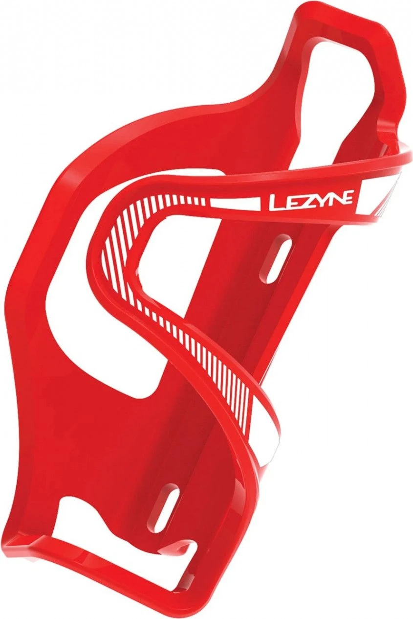 Lezyne Flow Cage SL Enhanced Side Entry Bottle Cage (Left Side) Red 1 Lezyne Flow Cage SL Enhanced Side Entry Bottle Cage (Left Side) Red