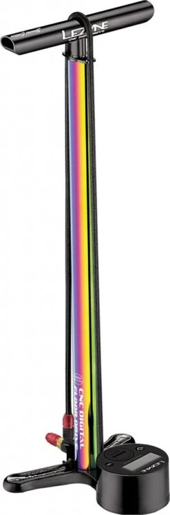 Lezyne CNC Digital Drive Floor Pump Neo Metallic