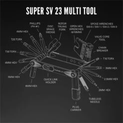 Lezyne Super SV 23 Tools Silver -Lezyne 207960161de9667da3e25.64444303