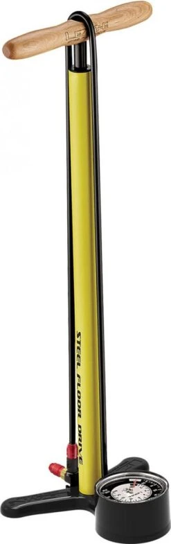 LEZYNE Steel Floor Drive Pump Gloss Yellow