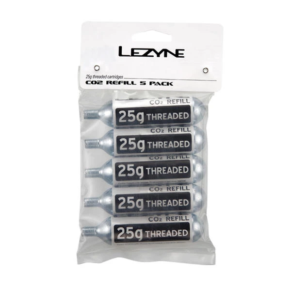 Lezyne 25g CO2 Cartridges (5-pack) 1 Lezyne 25g CO2 Cartridges (5-pack)