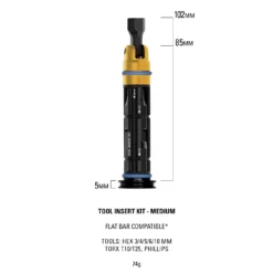Lezyne BarPlug Tool Insert Kit - Mini Tool - Medium -Lezyne lezyne insert kit medium specs 957496