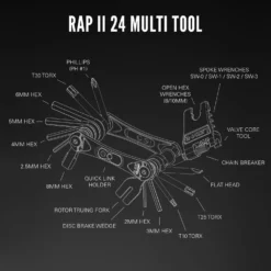Lezyne RAP II Multi Tool - #24 -Lezyne lezyne rap ii 24 mini tool 11 1265613