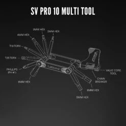 Lezyne SV Pro Multi Tool - #10 -Lezyne lezyne sv pro 10 minitool 1 1265700