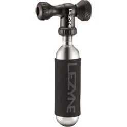 Lezyne Control Drive C0-2 Inflator, Slip-fit Shcrader/Presta, Includes 16g Cartridge With Neoprene Sleeve: Blac