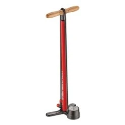 Lezyne Steel Floor Drive Pump, 220psi, Red