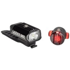 Lezyne Hecto 500XL And Fempto Headlight And Taillight Set: Black