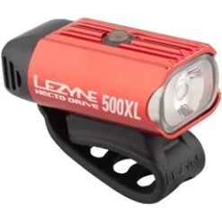 Lezyne Hecto Drive 500XL Headlight: Gloss Red
