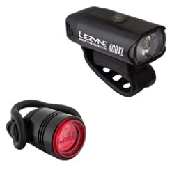 Lezyne Micro Drive 400XL/Femto Combo Light Set, Black