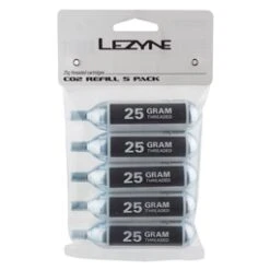 Lezyne 25G Threaded Co2 Cartridge, Bag Of 5