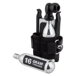 Lezyne Twin Drive Co2 16g Combo Kit, Black/Silver