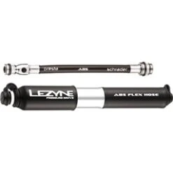 Lezyne ABS Pressure Drive Mini Frame Pump: SM; Black/Polished Silver