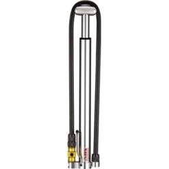 Lezyne ABS Micro Floor Drive HV High-Volume Frame Pump, Presta/Schrader Valve: Silver